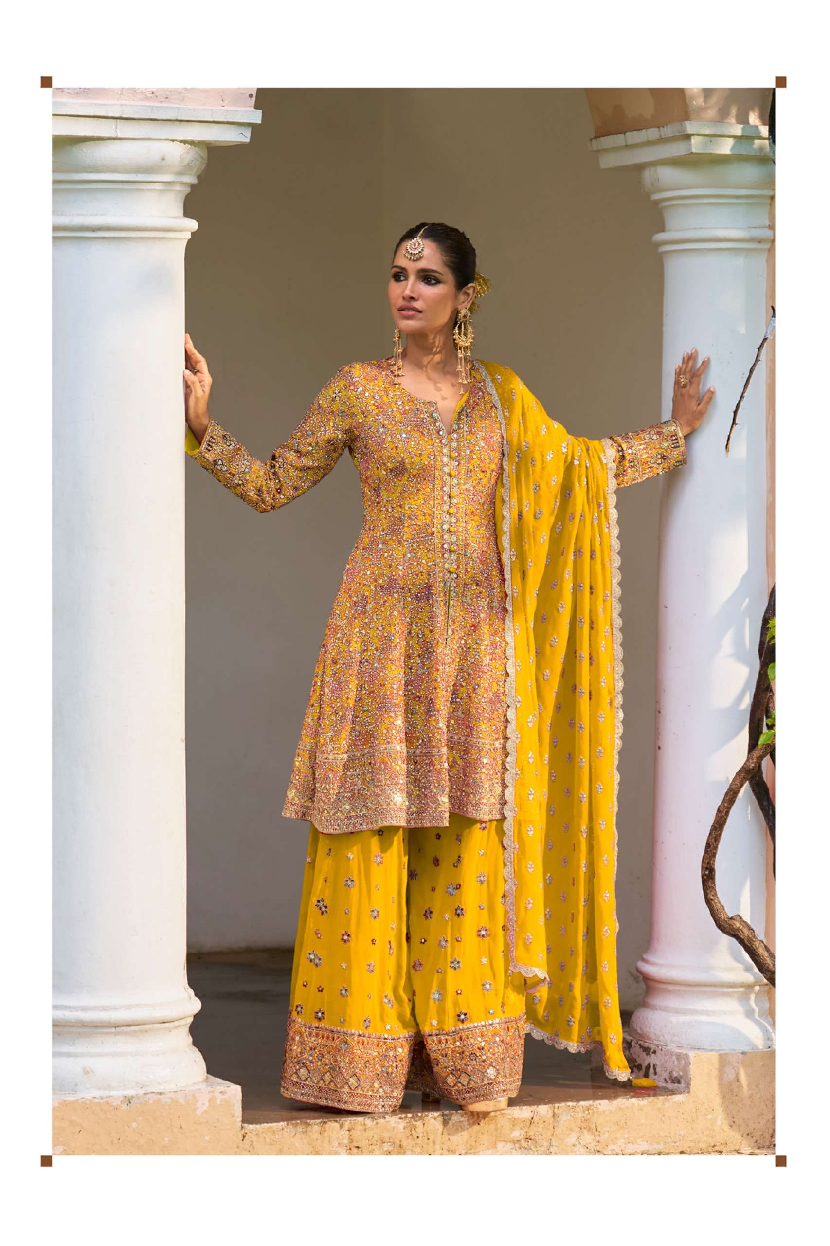 GULKAYRA DESIGNER RAKUL RICH BOUTIQUE GEORGETTE SHARARA SUIT FOR WOMEN WEDDING WEAR SHOP